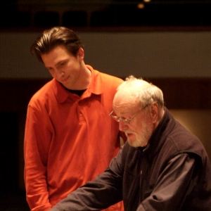 Kurt Masur und Cornelius Meister beim Kurs des Dirigentenforums des Deutschen Musikrats mit dem Beethovenorchester Bonn 2006